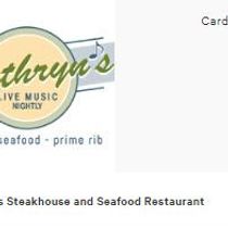 Kathryn's Gift Cards by Kathryn's Steakhouse