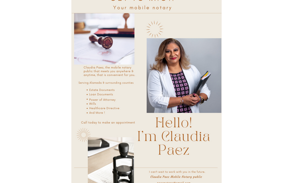 Real Estate Notary by Claudia Paez Mobile Notary