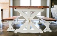 Trestle Table by Clines Crafted Woodworking LLC