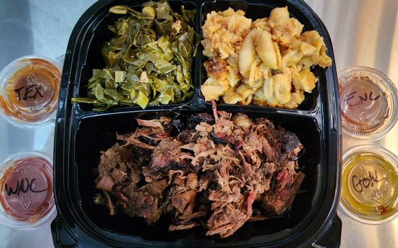 Brisket or Pork Plates by Gents' Bounty BBQ, LLC