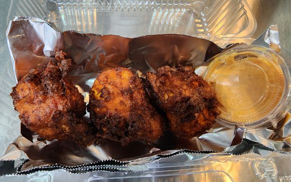 Pimento Cheese Hush Puppies by Gents' Bounty BBQ, LLC
