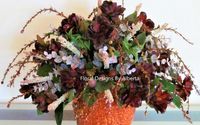 Brown Glazed Sweetheart Roses Flower Arrangement by Floral Designs By Alberta