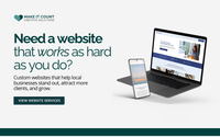 Professional Website Design for Small Businesses by Make It Count Creative Solutions, LLC I Website Design, Content Creation, and SEO