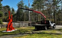 Sculpture Install by Sculptor /  Outdoor sculpture installation
