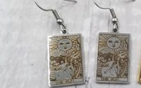 The Sun Tarot Earrings  by Moonstruck Majick