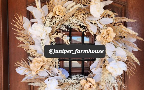 Handcrafted artisan wreaths by Juniper Farmhouse