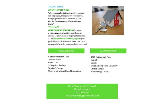 For all 1099 workers by Strategy Partners Inc.