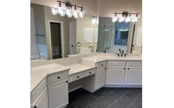 Complete luxury bathroom renovation by Avante Construction in San ...