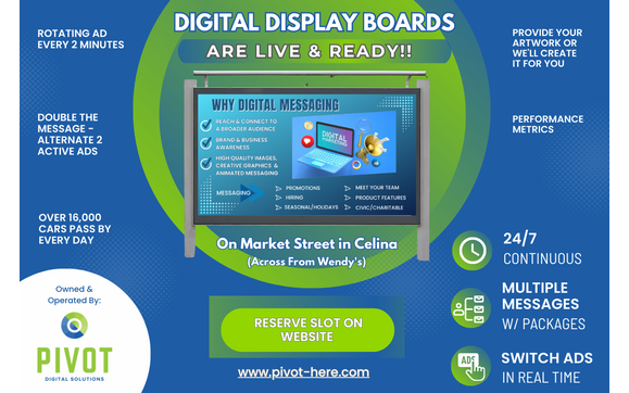 Digital Display Boards by Pivot