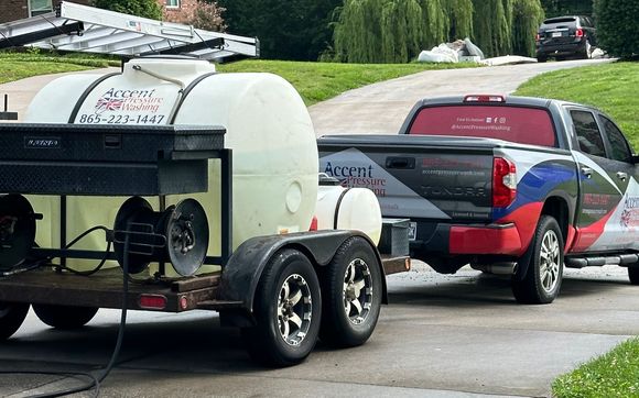 One man, a truck & a rig! by Accent Pressure Washing Specialists