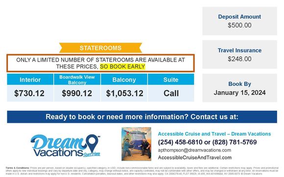 7 Night Western Caribbean Cruise From Galveston by Accessible Cruise and Travel - Dream Vacations