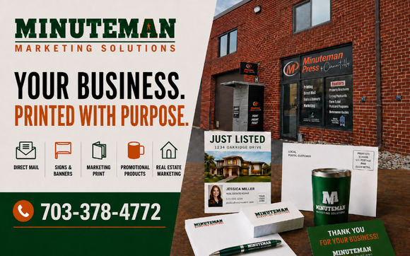 High quality print. Same-day pickup. Zero hassle. by Minuteman Marketing