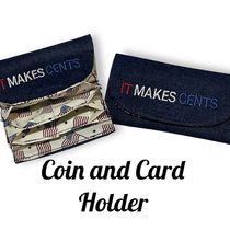 Embroidered Accordion Coin Card Holder by Embrace Shoelace Designs and Embroidery Service