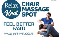 15-minute "Relax & Recharge" chair massage for only $20! by Relax or Knot - Chair Massage Spot