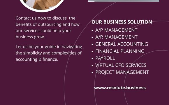 Bookkeeping & Accounting Services  by Resolute Accounting & Finance Solutions