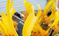 Mango salsa with fried plantains by Jas of all Trades LLC