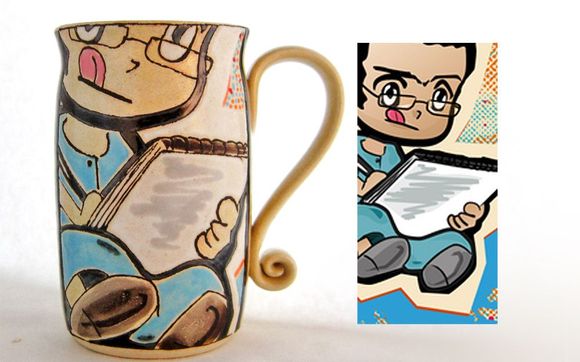 Caricatures by Susan Altenau Pottery