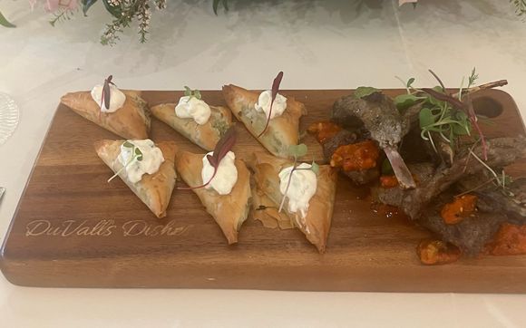 Small Bites, Buffets, plated meals. We do it all  by Duvall's Dishes