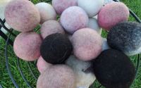 Hand made alpaca dryer balls by PacaPoo, LLC
