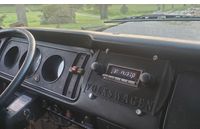 3D printed custom stereo bezel in '72 VW Bus by TagAudio