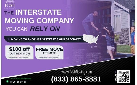 Relocation Services by Posh Moving and Storage