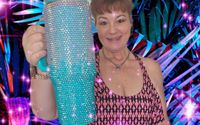 Aquamarine tumbler for Beach lover by Beach Blingz & Thingz
