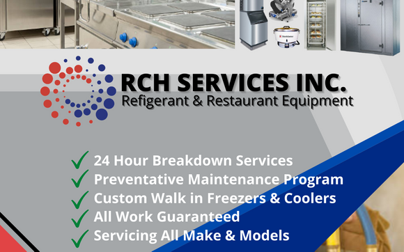 Restaurant Equipment Sales & Repair Services by RCH Services Inc.