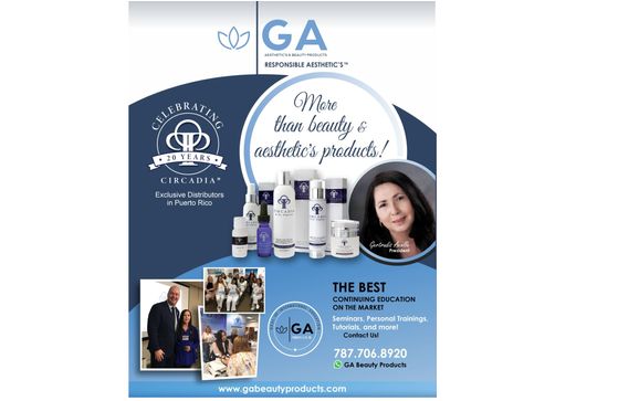 Circadia by Dr Pugliese professional beauty products , ANESI Beaute products  by GA Beauty Products