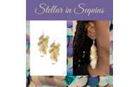 Stellar In Sequins - Multi Earring by Lora Ohm Designs