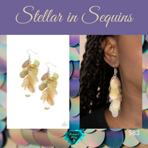 Stellar In Sequins - Multi Earring by Lora Ohm Designs