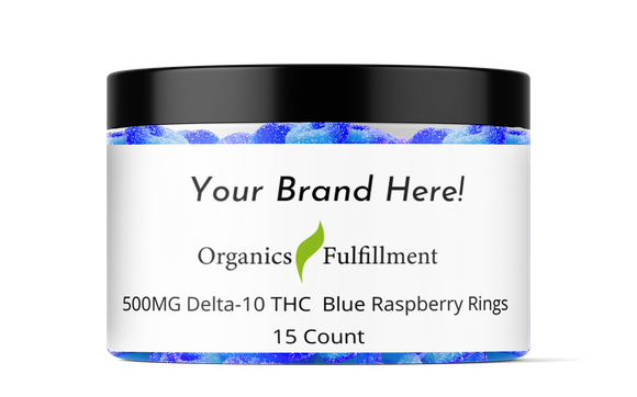 500mg Delta-10 THC Gummy Rings by Organics Fulfillment
