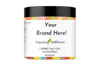 1000mg CBD Sour Gummy Bears  by Organics Fulfillment