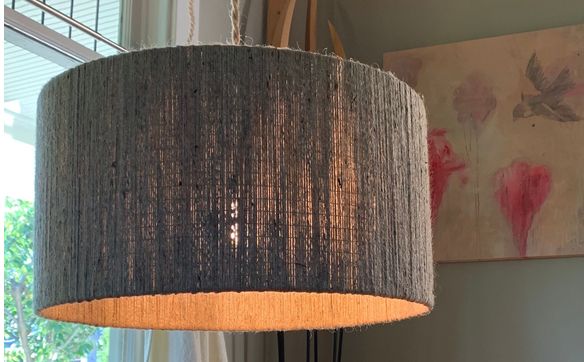 Custom made hanging light by Michèle Loren Artist