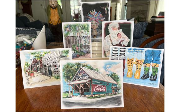 Hand painted notecards by Judymgibbs designs