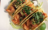 Shrimp taco by Plaza tikal restaurant