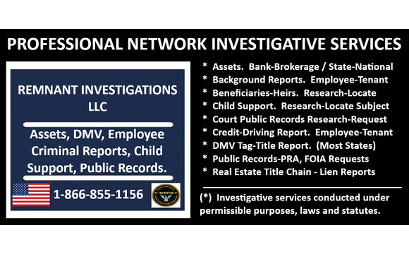 Investigative Services - Research - Records by REMNANT INVESTIGATIONS