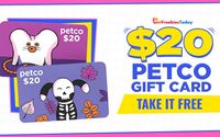 Free $20 PetCo Gift Card | GetFreebiesToday.com by Get Freebies Today
