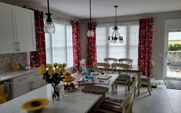 Custom draperies and shadrs by Interiors unlimited