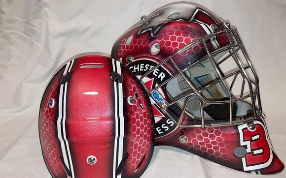 Custom Airbrush Goalie Masks & Catchers Masks - EAST COAST BRUSH WORKS