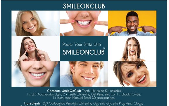 Teeth Whitening Take Home Kit, On-the-Go, Any+time, Anywhere by Smile On Club LLC.