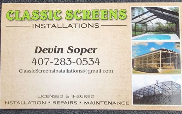 Screen repair by Classic Screens Installations in Orlando, FL - Alignable