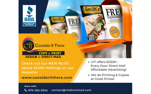 EDDM - Every Door Direct Mail Advertising Blog by CIT - Consider It There