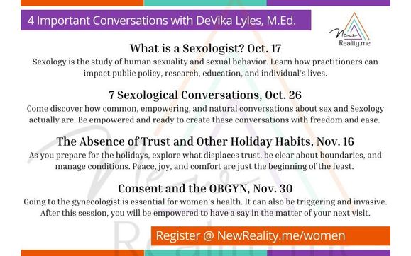 *Previous Courses*  by DeVika Lyles, M.Ed. |Sexologist| Instructional Designer 
