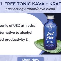 Feel Free Tonic Kava + Kratom  by Burman's Health and Cannabis Shop 