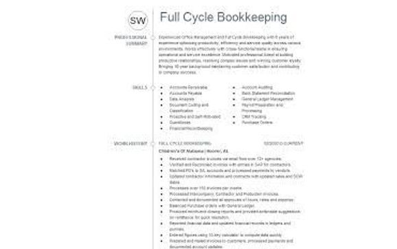Bookkeeping by Sirena's Consultation Services