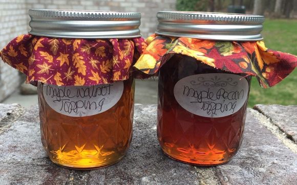 Gift Bags for the holidays by Donalyn's Maple Syrup Nut Toppings