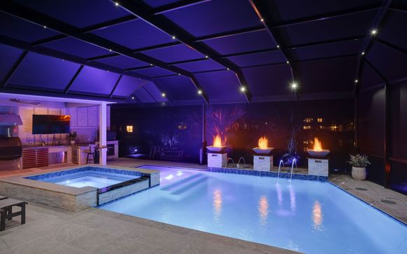 Nebula LED Pool Cage Lighting and Gemstone Soffit Lighting by Nebula