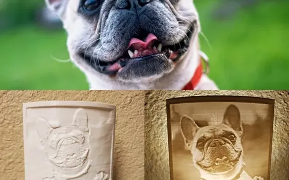 3d Printed lithophane  by speedy drafting & design LLC