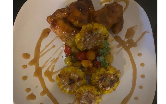Basil Teriyaki Chicken with Grilled Vegetables & Sushi Rice by Hixson's Heavenly Creations & Delights, LLC 