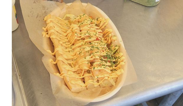 Po Boy sandwiches  by The Dawg Bowl food Truck